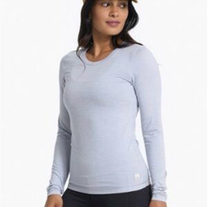 Vuori Long-Sleeve Lux Crew Shirt - medium